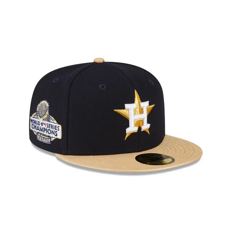 Houston Astros Gold World Series 2022 59fifty Fitted - Navy/Gold