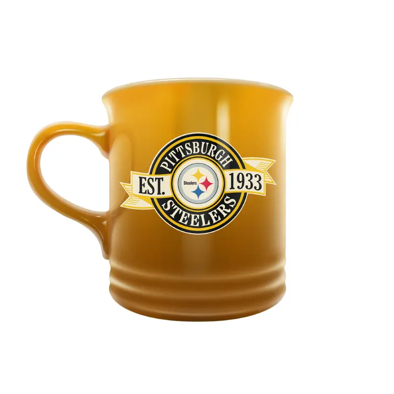 NFL Pittsburgh Steelers 14 oz Stoneware Mug Banner Design