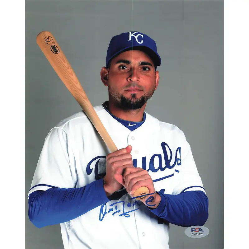 OMAR INFANTE signed 8x10 photo PSA/DNA Kansas City Royals Autographed