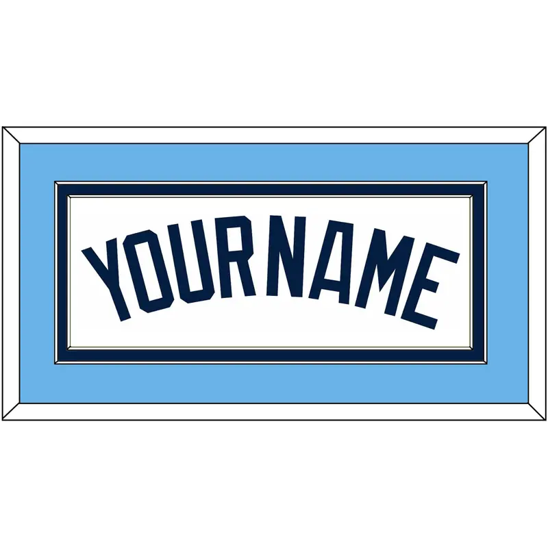 Tampa Bay Name - Home White - Double Mat 3