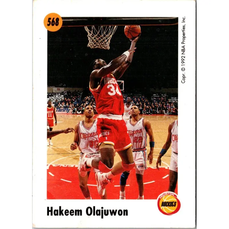 1992 Hoops 100 Superstars Hakeem Olajuwon #34