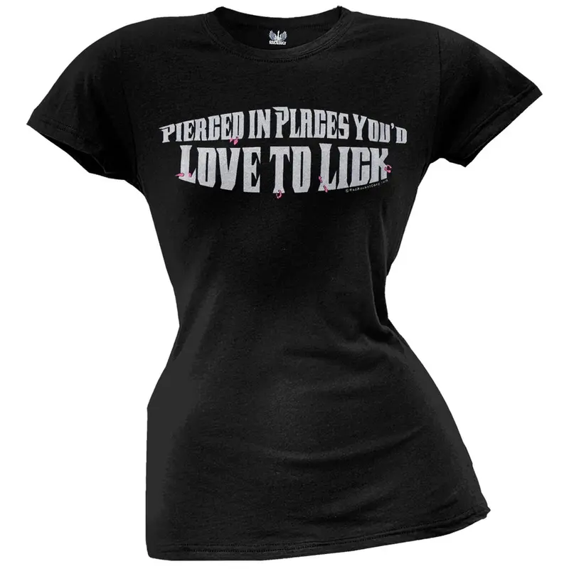 Pierced In Places Juniors T-Shirt