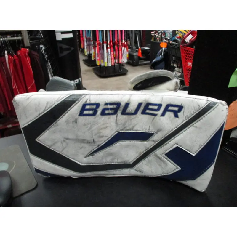 Used Bauer Supreme One100 Goalie Blocker Size Senior - Glove Has Wear