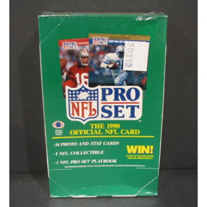 1990 Pro Set Football Series 1 Box