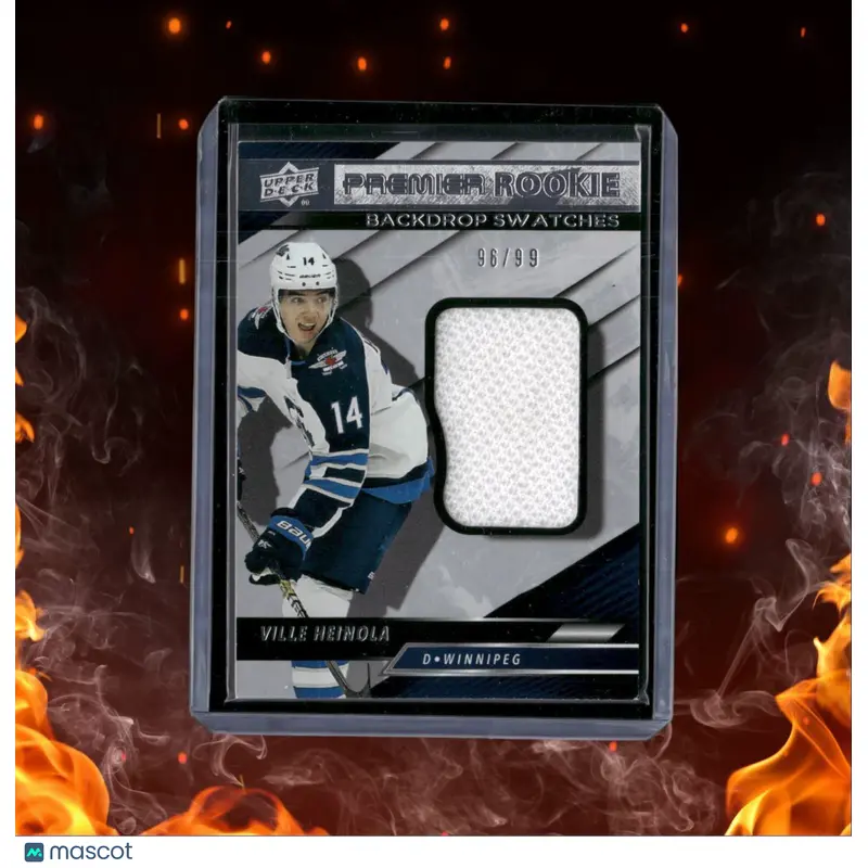 2019-20 Upper Deck Premier Ville Heinola Backdrop Swatches Rookie 96/99 #SS-VH