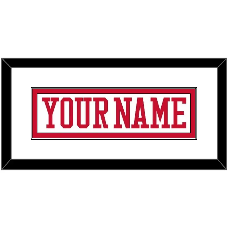 Boston Hockey Nameplate - Home White - Single Mat 1