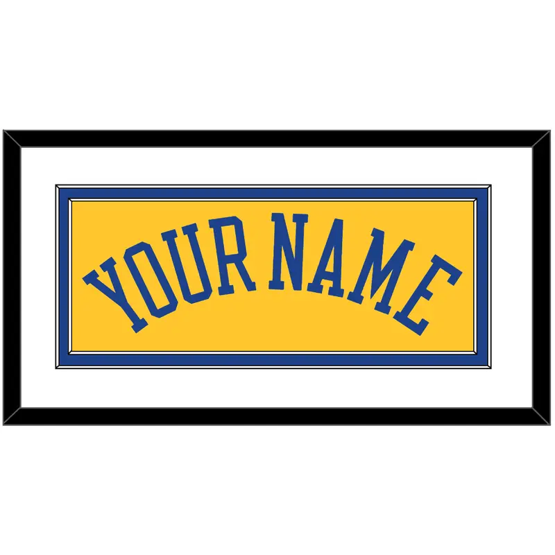 Golden State Name - Alternate Yellow (2013) - Double Mat 1