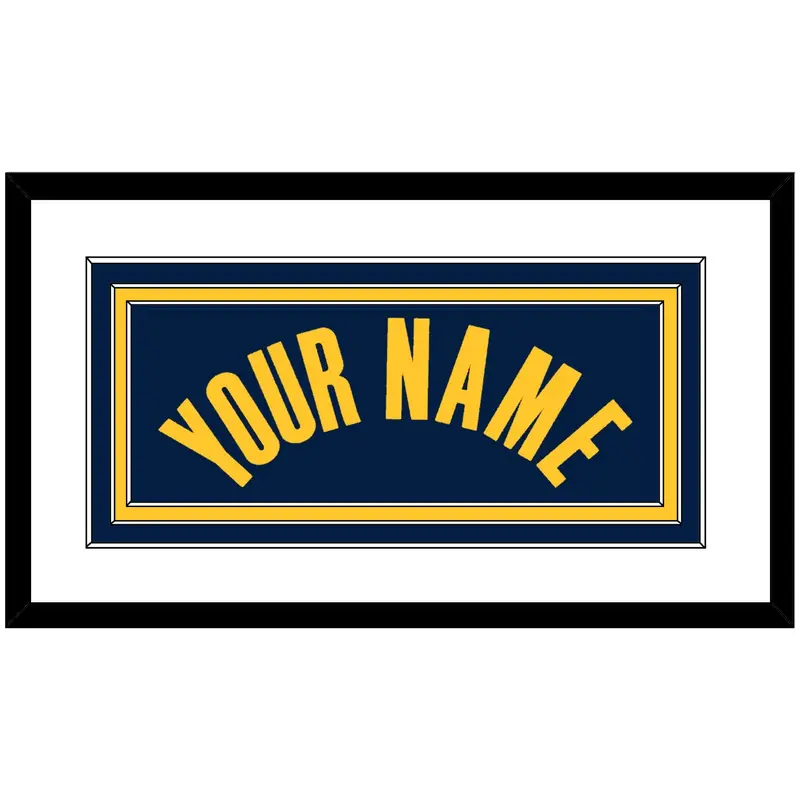 Indiana Name - Navy Icon - Triple Mat 1
