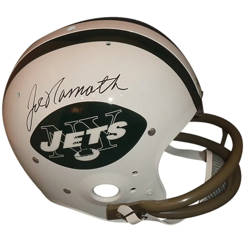 Joe Namath Autographed New York Jets TK Suspension Helmet - JSA