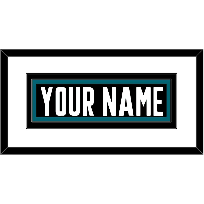 San Jose Nameplate - Alternate Black - Double Mat 1