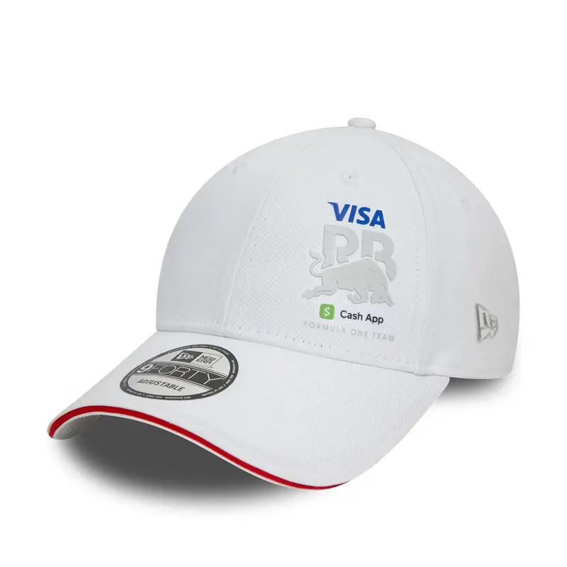 Visa Cash App Racing Bulls Flawless White 9FORTY Adjustable Cap