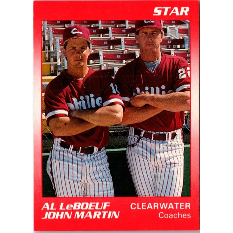 1990 Star Clearwater Phillies Coaches (Al LeBoeuf/John Martin) #27