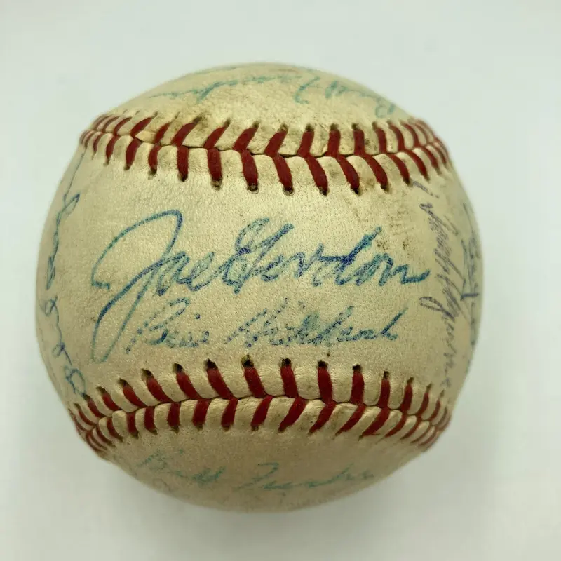 Joe Gordon Sweet Spot 1960 Detroit Tigers Team Signed Baseball