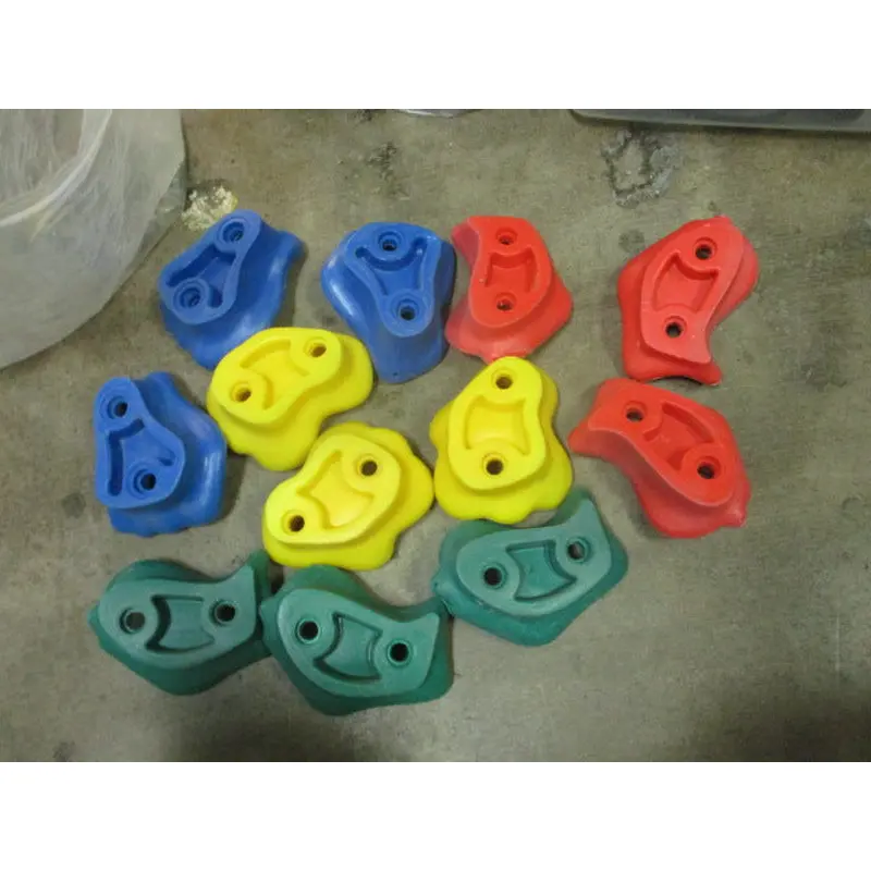 Used Rock Climbing Holds Set of 12 w/ Hardware