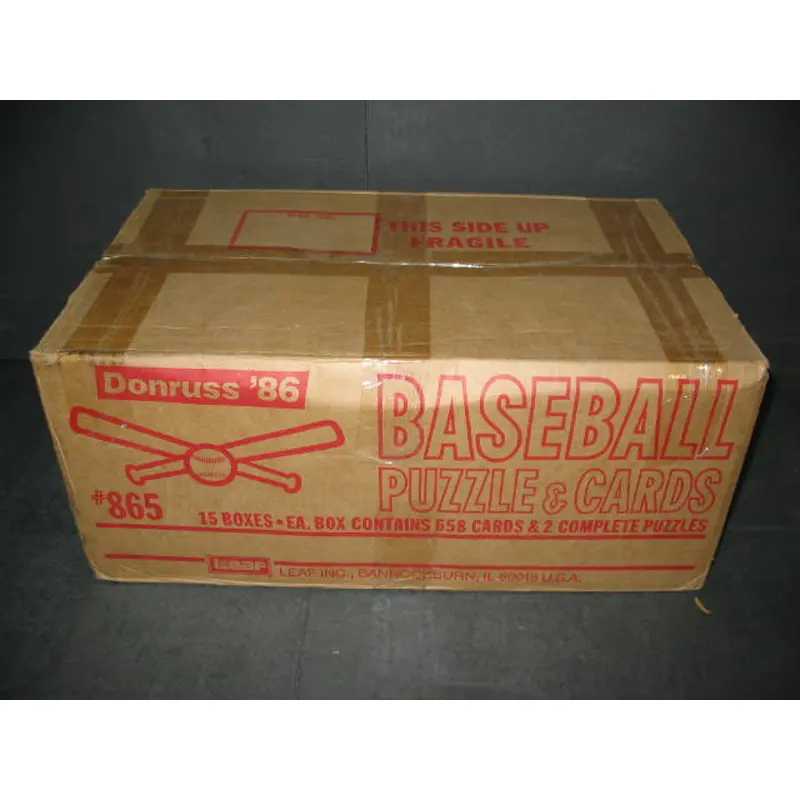 1986 Donruss Baseball Factory Set Case (15 Sets) (Authenticate)