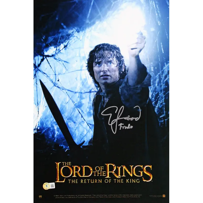 Elijah Wood LOTR The Return of the King "Frodo" Signed 12x18 Photo BAS #W774676