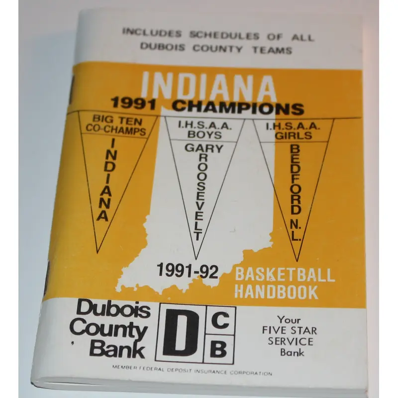 1991-92 Indiana Basketball Handbook
