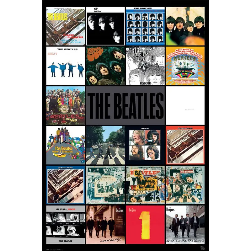The Beatles All 22 LP Album Covers Official Music Poster - Trends International