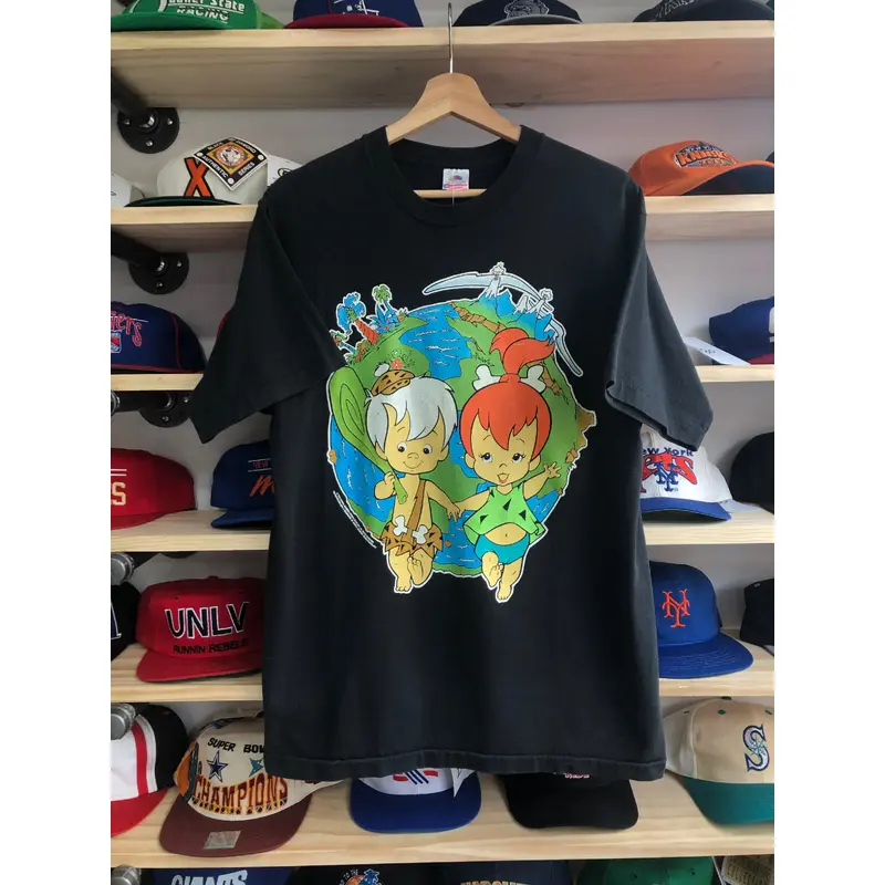 Vintage 1995 Pebbles & Bam Bam Flintstones Tee Size Large
