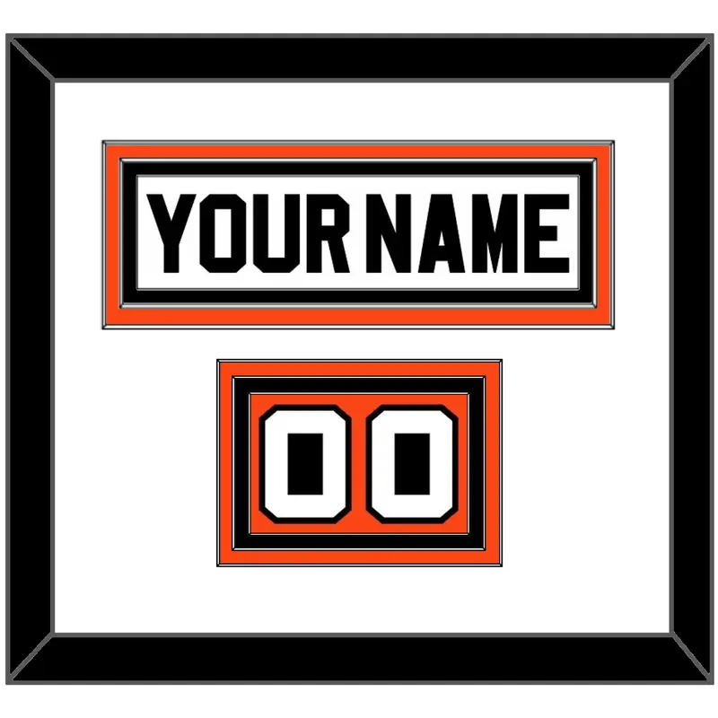 Philadelphia Nameplate & Number (Shoulder) - Home White (1972-1983) - Triple Mat 1