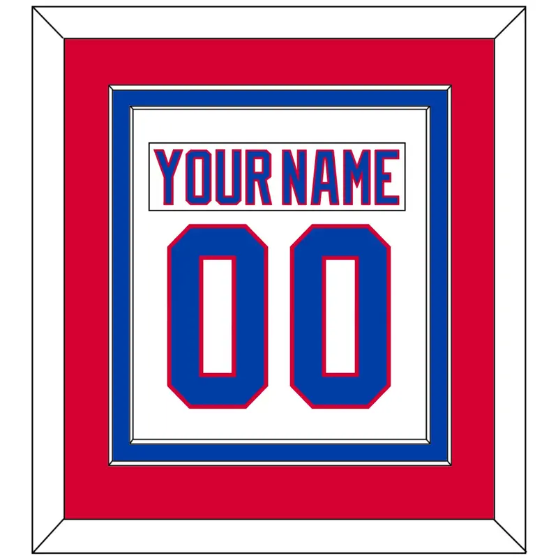 Washington Nameplate & Number (Back) Combined - 2011 Winter Classic White - Double Mat 2