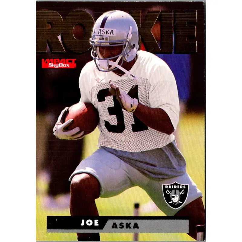 1995 SkyBox Impact Joe Aska #188 Rookie