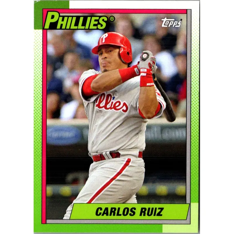 2013 Topps Archives Orange Day Glow Carlos Ruiz #162