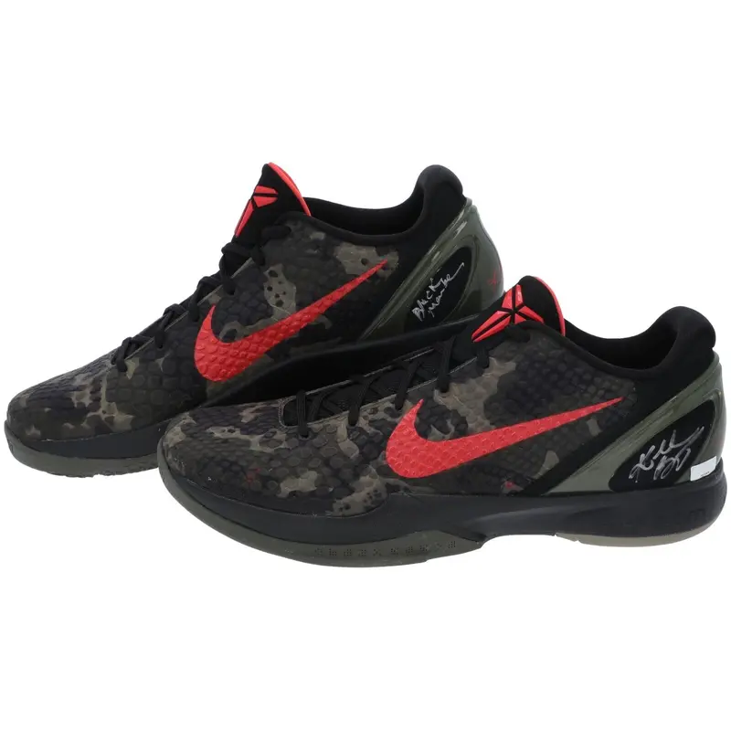 Kobe Bryant "Black Mamba" Signed Inscribed Nike Kobe Sneakers Panini COA  1/1