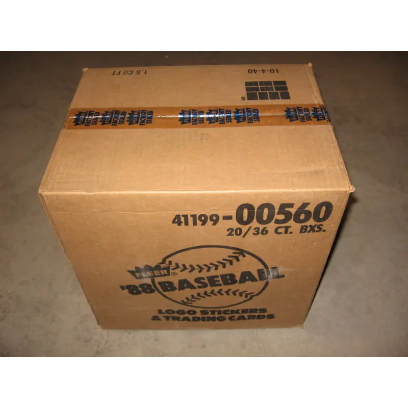 1988 Fleer Baseball Unopened Wax Case (20 Box) (Authenticate)