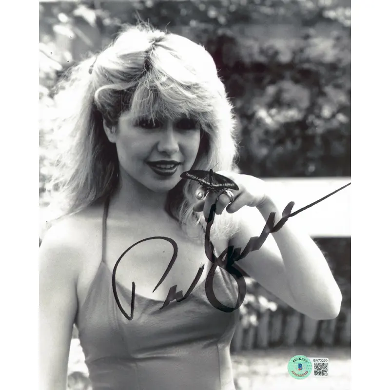 Pia Zadora Butterfly Authentic Signed 8x10 Black & White Photo BAS #BA73250