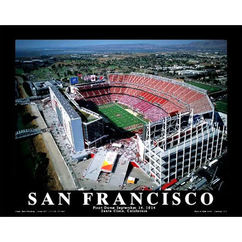 Levi's Stadium San Francisco 49ers Inaugural Gameday Poster Print - Aerial Views 2014