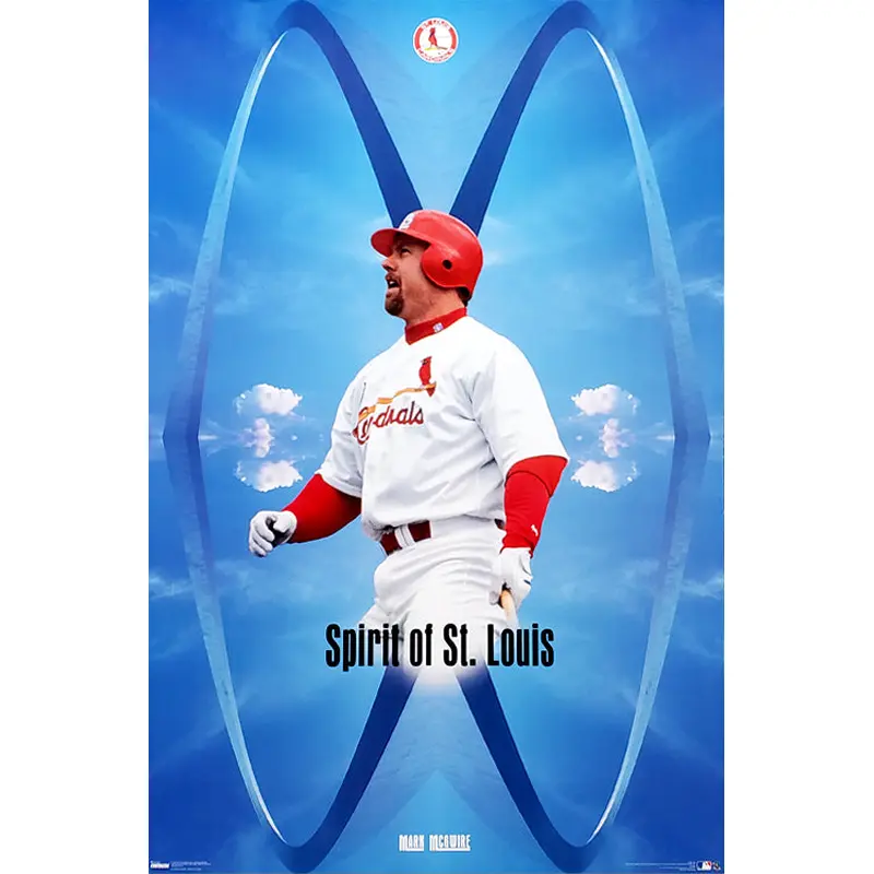 Mark McGwire "Spirit of St. Louis" St. Louis Cardinals MLB Poster - Costacos 1998