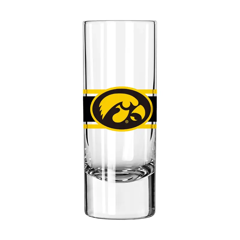 Iowa 2.5oz Stripe Shooter Glass