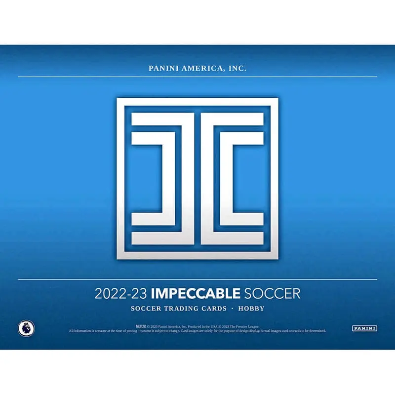 2022-23 Panini Impeccable Soccer Hobby Box - 3 Box Case