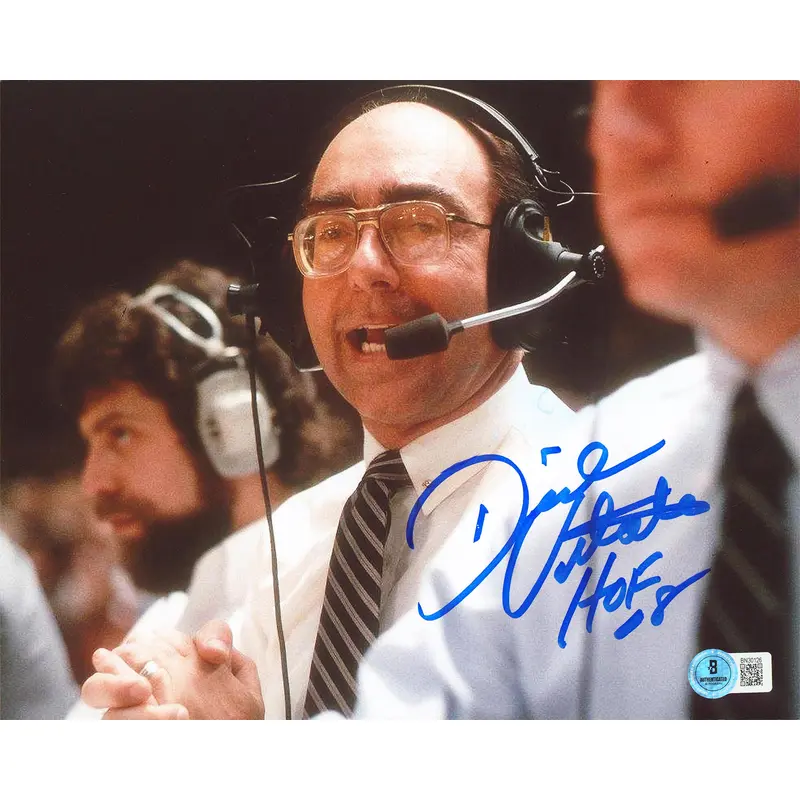 Dick Vitale "HOF 08" Authentic Signed 8x10 Horizontal Photo BAS #BN30126