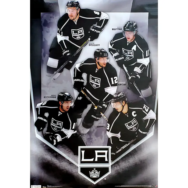 LA Kings "Fantastic Five" Poster (Doughty, Kopitar, Brown, Gagne, Richards) - Costacos 2011