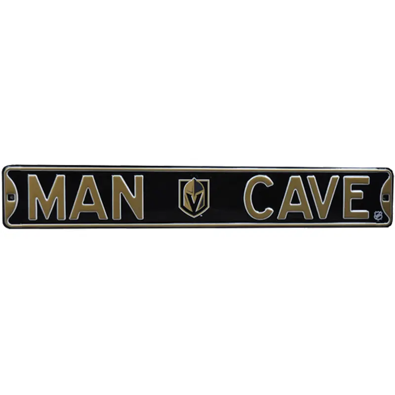 Las Vegas Golden Knights "MAN CAVE" Authentic Street Sign