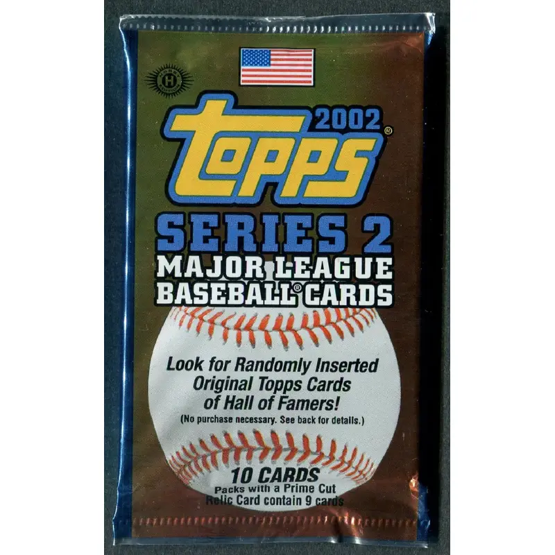 2002 Topps Baseball Unopened Series 2 Pack (Hobby) (10)