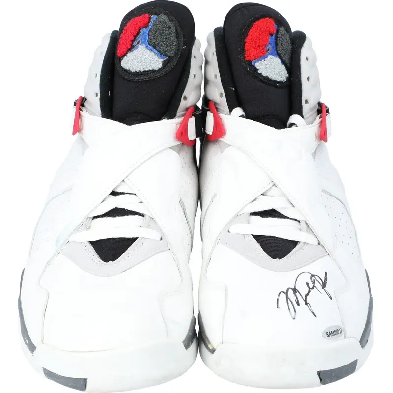 Michael Jordan 1992 Signed Game Used Nike Sneakers Shoes UDA Upper Deck COA