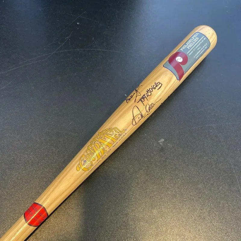 Philadelphia Phillies Legends Multi Signed Cooperstown Bat With Dick Allen