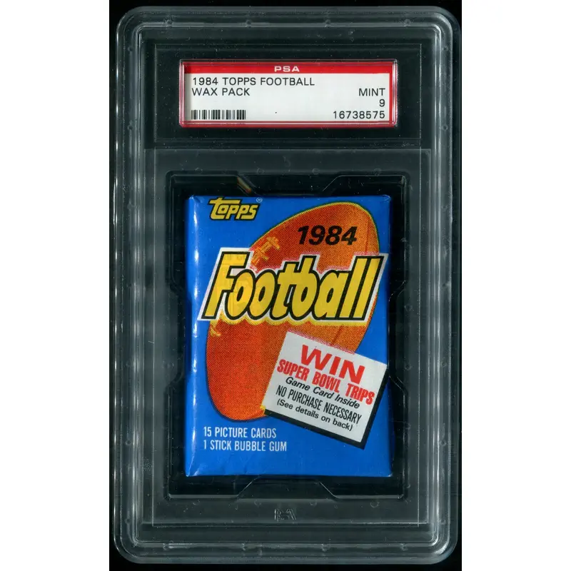 1984 Topps Football Unopened Wax Pack PSA 9