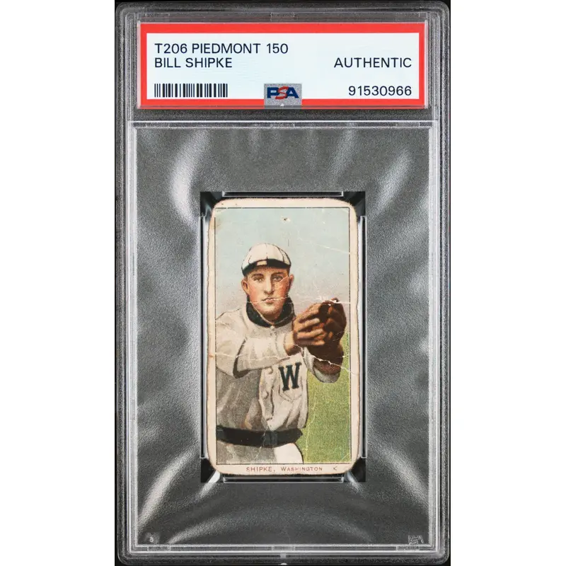 Bill Shipke 1909-11 T206 Piedmont 150 PSA Auth