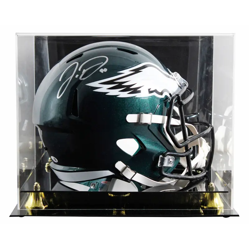 Eagles Jordan Davis Signed F/S Speed Rep Helmet W/ Case W/ Silver Sig JSA Wit