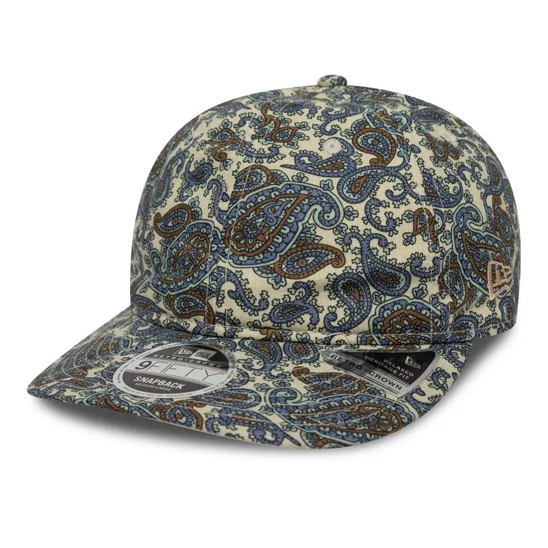 New Era - 9FIFTY Retro Crown - IMG PAISLEY - Stone/Navy