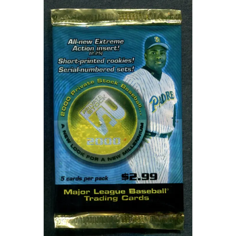 2000 Pacific Private Stock Baseball Unopened Pack (Retail)