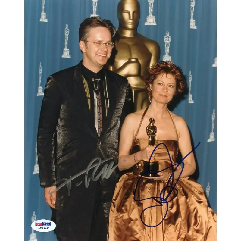 Tim Robbins & SUSAn Sarandon Signed Authentic 8X10 Photo PSA/DNA #I85819