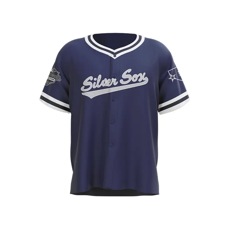 Silver Sox Men's Throwback Stitched Replica OT Sports Jersey