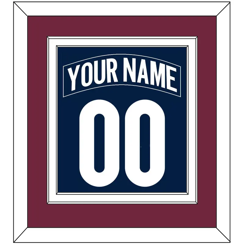 Colorado Nameplate & Number (Back) Combined - Alternate Navy - Double Mat 3