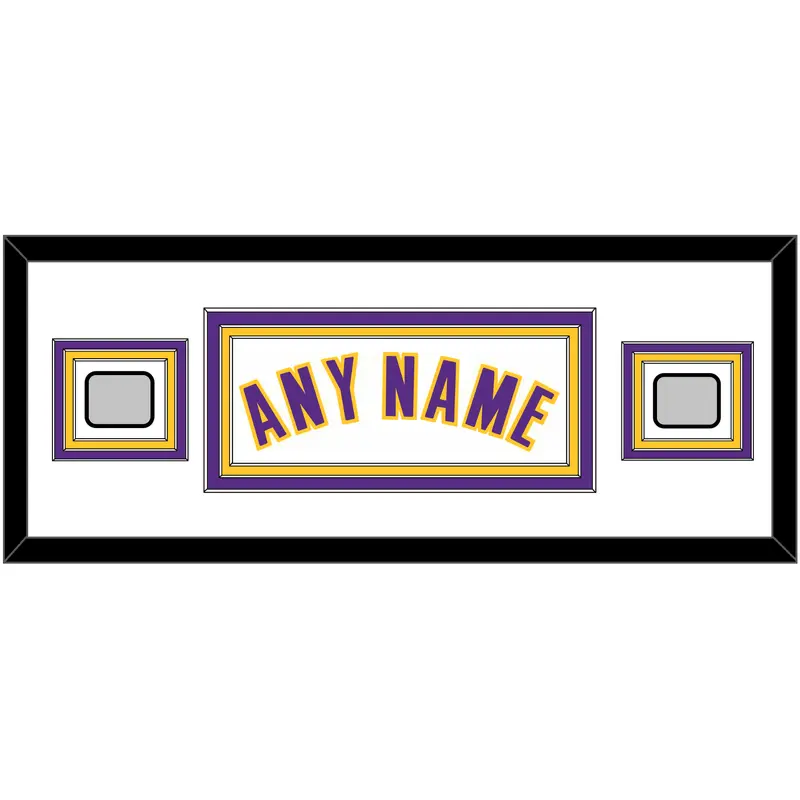 Los Angeles Name & 2 Champions Patches - Alternate White (2002-2018) - Triple Mat 2