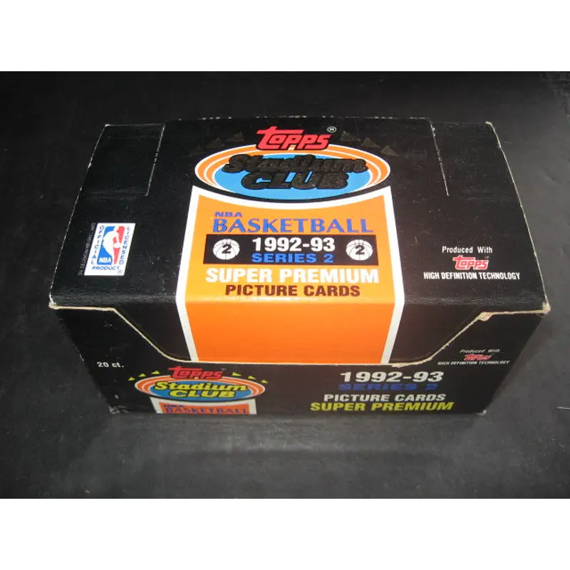 1992/93 Topps Stadium Club Basketball Series 2 Jumbo Box